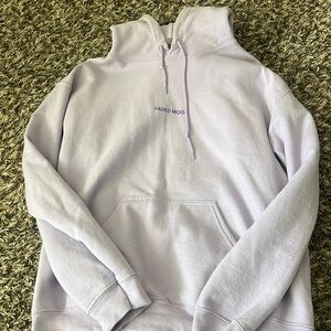 purple faded moon sweatshirt